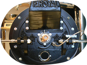 黒柴コーヒーの焙煎機