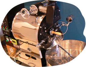 黒柴コーヒーの焙煎機